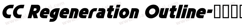 CC Regeneration Outline字体转换